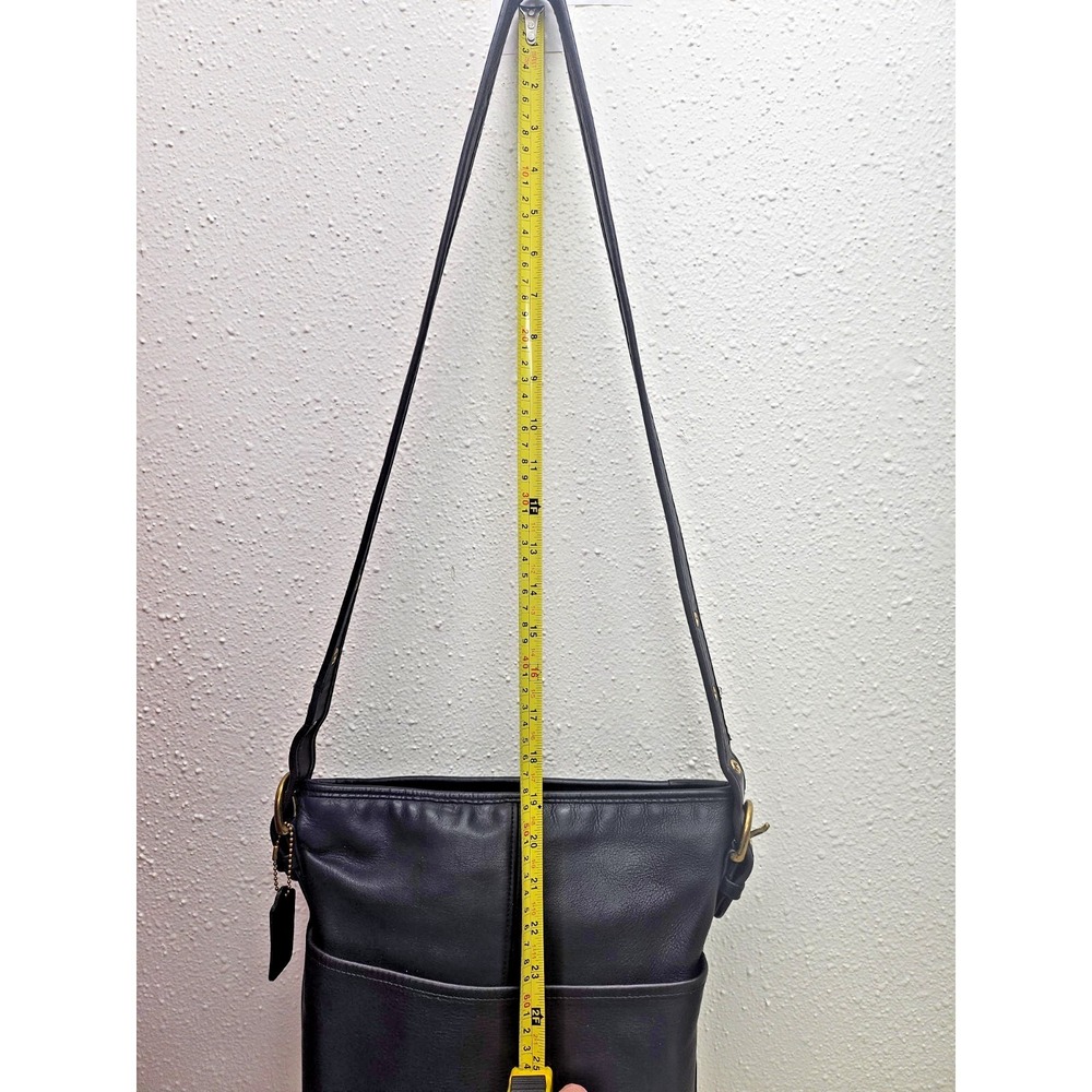 Vintage Coach 4153 Bleecker Bucket Bag/ Black/Glove Tanned Leather + Bonus Strap - Picture 15 of 16